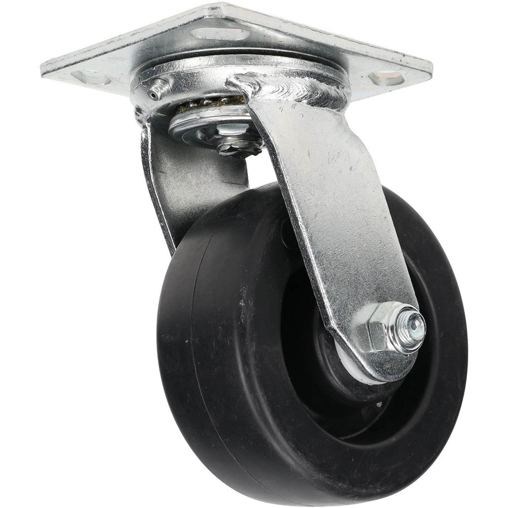 Value Collection GMC-SH-0093 Swivel Top Plate Caster Polyolefin, 5" Wheel Dia, 2" Wheel Width, 650 lb Capacity, 6-1/2" OAH