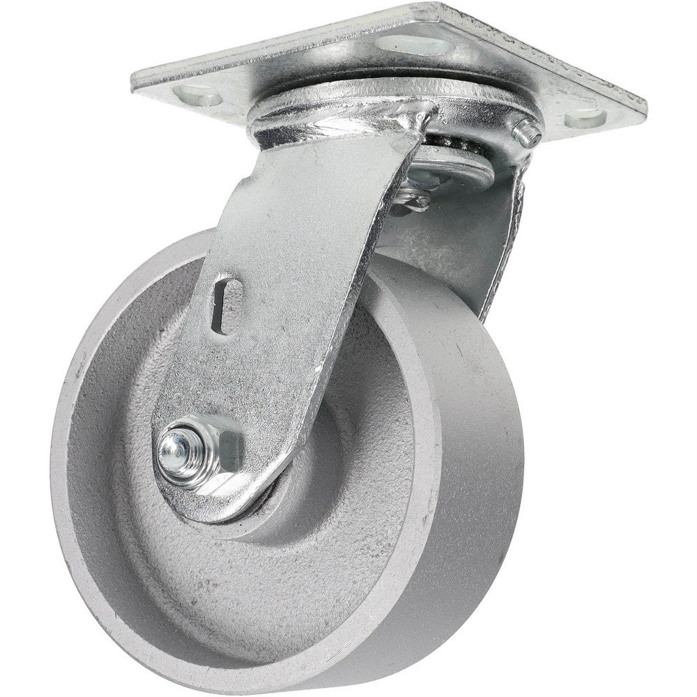 Value Collection GMC-SH-0075 Swivel Top Plate Caster Semi-Steel, 5" Wheel Dia, 2" Wheel Width, 1,000 lb Capacity, 6-1/2" OAH