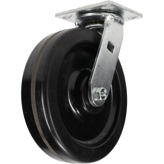 Value Collection GMC-SH-0081 Swivel Top Plate Caster Phenolic, 8" Wheel Dia, 2" Wheel Width, 900 lb Capacity, 9-1/2" OAH