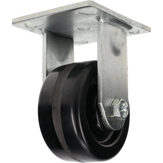 Value Collection GMC-SH-0080 Rigid Top Plate Caster Phenolic, 4" Wheel Dia, 2" Wheel Width, 800 lb Capacity, 5-5/8" OAH