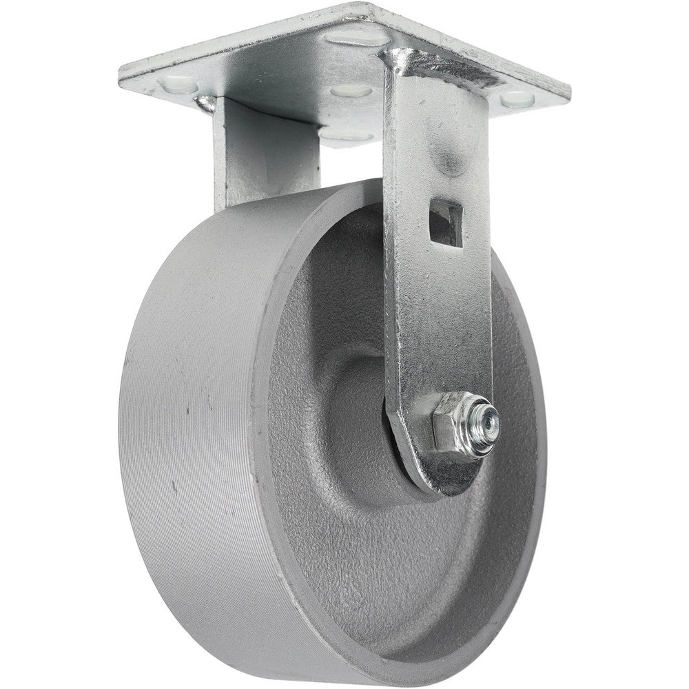Value Collection GMC-SH-0090 Rigid Top Plate Caster Semi-Steel, 6" Wheel Dia, 2" Wheel Width, 1,200 lb Capacity, 7-1/2" OAH