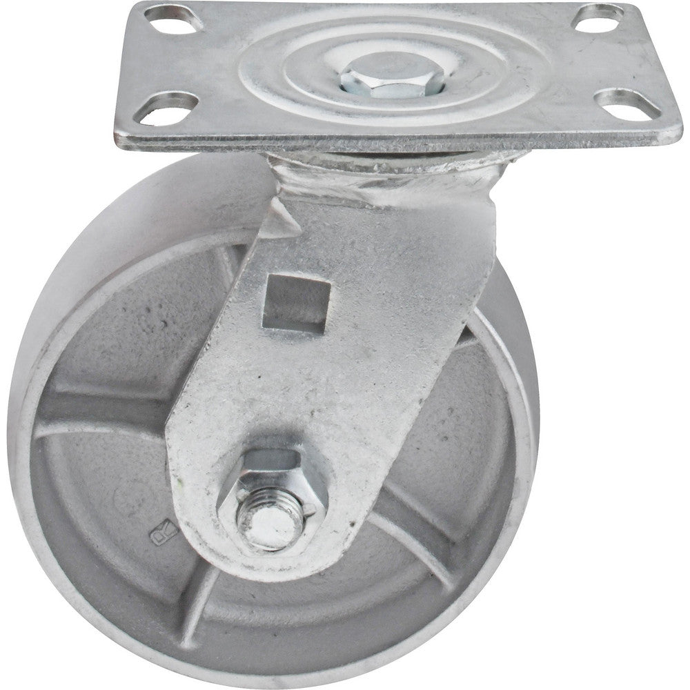 Value Collection GMC-SH-0001 Swivel Top Plate Caster Semi-Steel, 6" Wheel Dia, 2-1/2" Wheel Width, 1,800 lb Capacity, 7-1/2" OAH