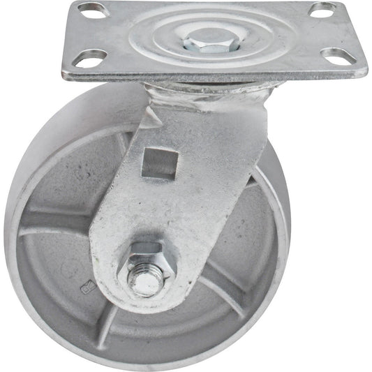 Value Collection GMC-SH-0001 Swivel Top Plate Caster Semi-Steel, 6" Wheel Dia, 2-1/2" Wheel Width, 1,800 lb Capacity, 7-1/2" OAH