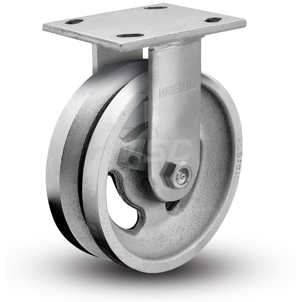 Value Collection V16VG04201R 4" Diam x 1-1/2" Wide, Metal With Groove Rigid Caster