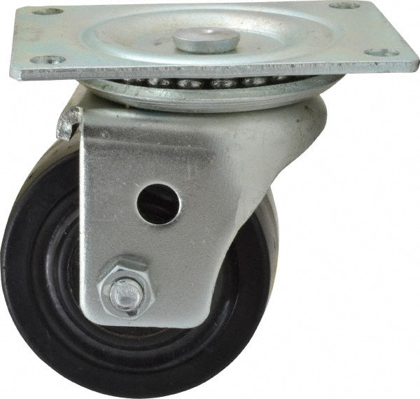 Albion 104451 Swivel Top Plate Caster Phenolic, 3" Wheel Dia, 1-13/16" Wheel Width, 700 lb Capacity, 3-31/32" OAH