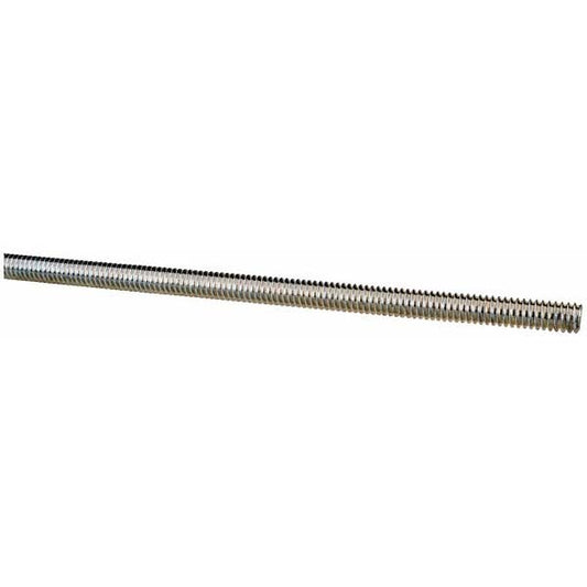 ALL AMERICA THREADED PRODUCTS 03076 General-Purpose Threaded Rod 1/4-20, 6' OAL, Low-Carbon Steel, Zinc Finish