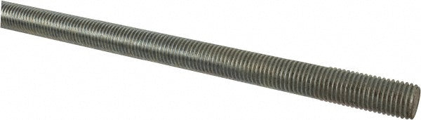ALL AMERICA THREADED PRODUCTS 03166 General-Purpose Threaded Rod 1-8, 6' OAL, Low-Carbon Steel, Zinc Finish