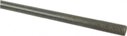ALL AMERICA THREADED PRODUCTS 03166 General-Purpose Threaded Rod 1-8, 6' OAL, Low-Carbon Steel, Zinc Finish