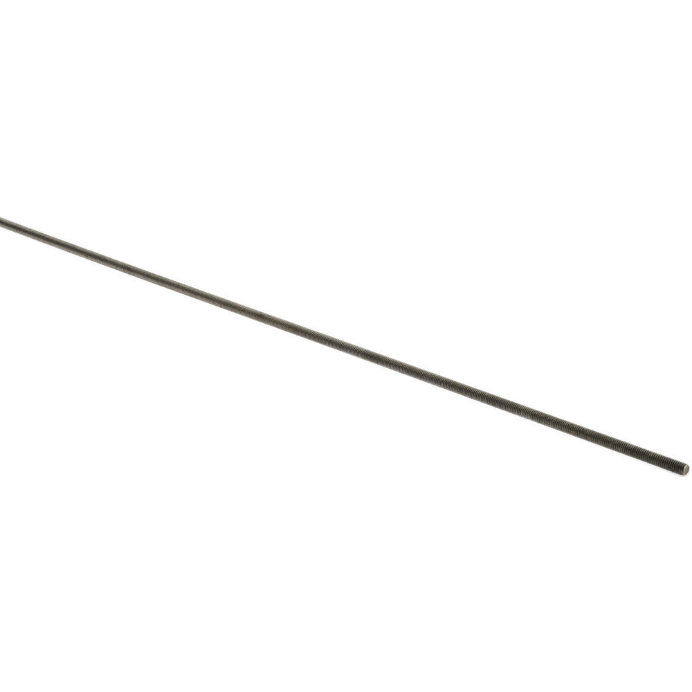 ALL AMERICA THREADED PRODUCTS 88000 General-Purpose Threaded Rod #10-32, 6' OAL, Stainless Steel, Plain Finish