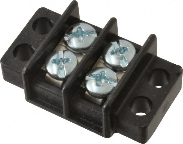 Ideal 89-302 2 Poles, 300 Volt, 30 Amp, -40 to 266&degF, Polyester Thermoplastic, Polyester Thermoplastic Multipole Terminal Block
