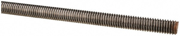 All America Threaded Products 05096 General-Purpose Threaded Rod 3/8-16, 6' OAL, Alloy Steel, Bright/Uncoated Finish