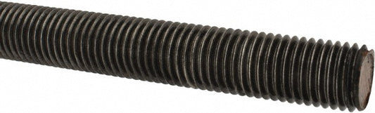 All America Threaded Products 05156 General-Purpose Threaded Rod 7/8-9, 6' OAL, Alloy Steel, Plain Finish