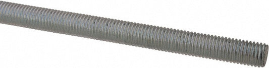 ALL AMERICA THREADED PRODUCTS 20602 General-Purpose Threaded Rod 1/4-28, 6' OAL, Low-Carbon Steel, Zinc Finish