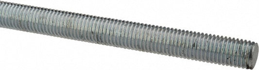 ALL AMERICA THREADED PRODUCTS 20603 General-Purpose Threaded Rod 5/16-24, 6' OAL, Low-Carbon Steel, Zinc Finish
