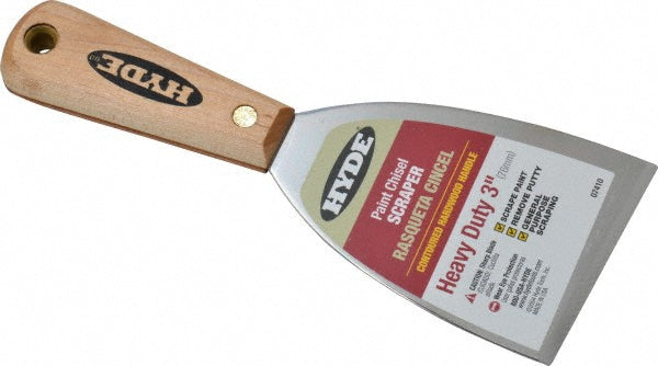 Hyde Tools 07410 Stiff Carbon Steel Chisel Scraper