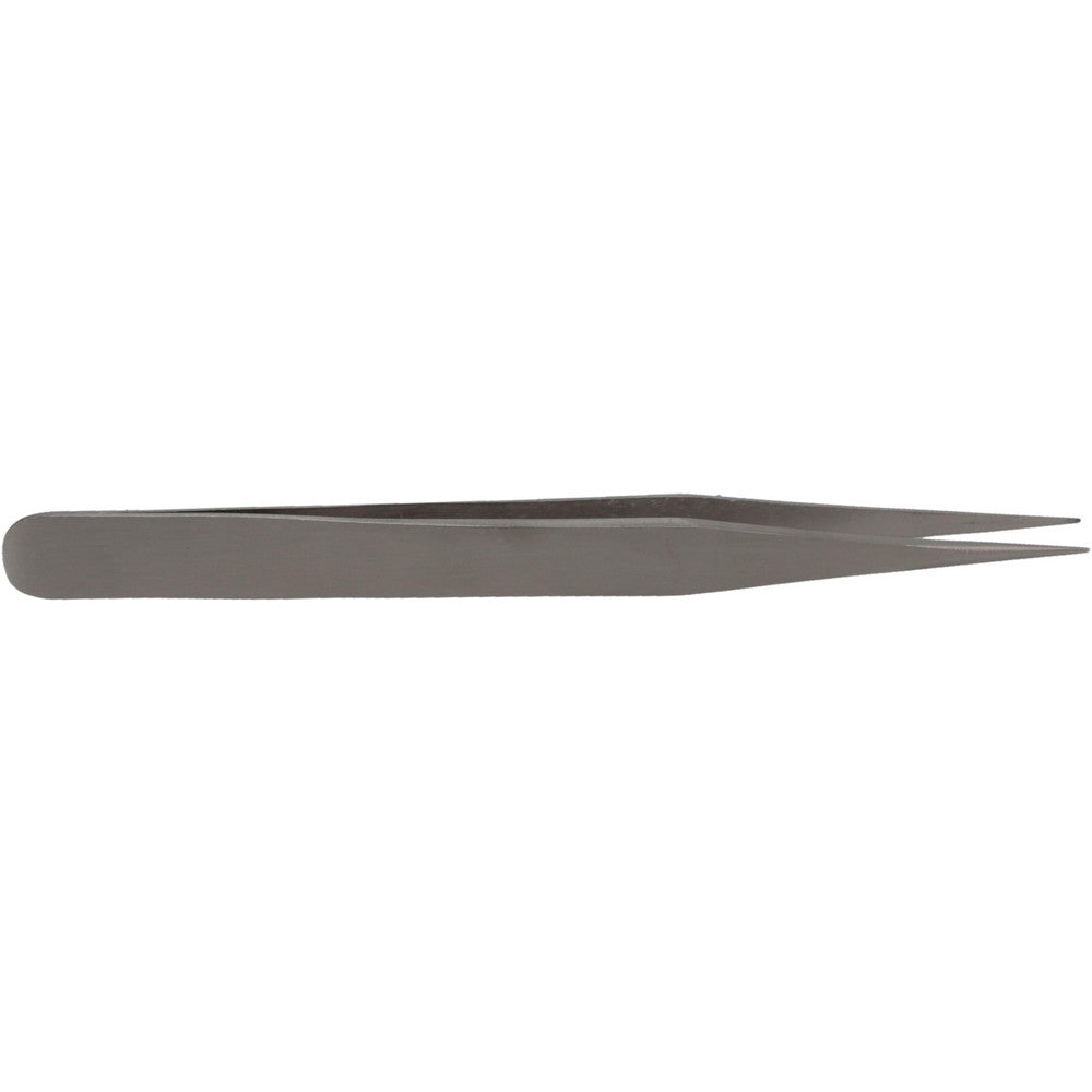 Value Collection 10401-SA* Dumont-Style Swiss Pattern Tweezer 1-SA, Stainless Steel, Tapered Shank with Beveled Edge & Sharp Point Tip, 4-1/2" OAL