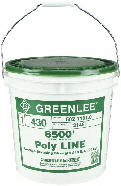 Greenlee 430 6,500 Ft. Long, Polyline Rope
