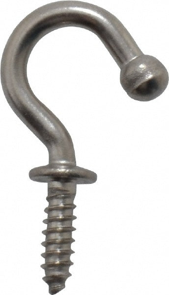 Sugatsune TL-15 Storage Hook Screw Mount, 21/32" Projection, 11 lb Load Capacity, Stainless Steel