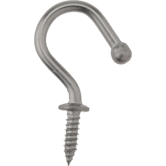 Sugatsune TL-20 Storage Hook Screw Mount, 29/32" Projection, 11 lb Load Capacity, Stainless Steel
