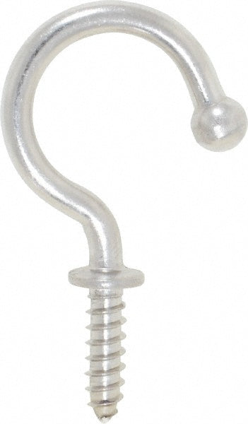 Sugatsune TL-30 Storage Hook Screw Mount, 1-5/32" Projection, 11 lb Load Capacity, Stainless Steel