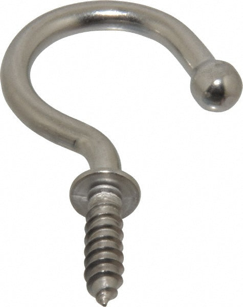 Sugatsune TL-40 Storage Hook Screw Mount, 1-19/32" Projection, 26 lb Load Capacity, Stainless Steel