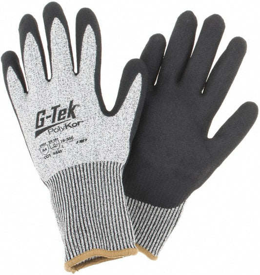 PIP 16-350/L Cut, Puncture & Abrasion-Resistant Gloves G-TekÂ® 16-350, Size Large, ANSI Cut A4, ANSI Puncture 3, Nitrile, PolyKor