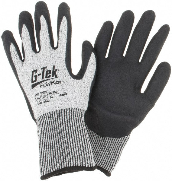 PIP 16-350/XL Cut, Puncture & Abrasion-Resistant Gloves G-TekÂ® 16-350, Size X-Large, ANSI Cut A4, ANSI Puncture 3, Nitrile, PolyKor