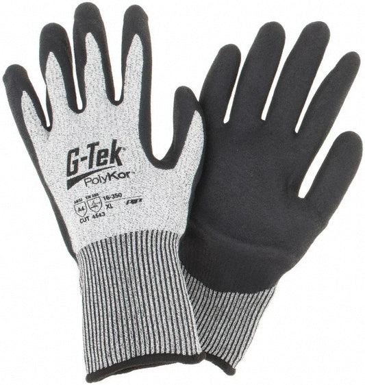 PIP 16-350/XL Cut, Puncture & Abrasion-Resistant Gloves G-TekÂ® 16-350, Size X-Large, ANSI Cut A4, ANSI Puncture 3, Nitrile, PolyKor