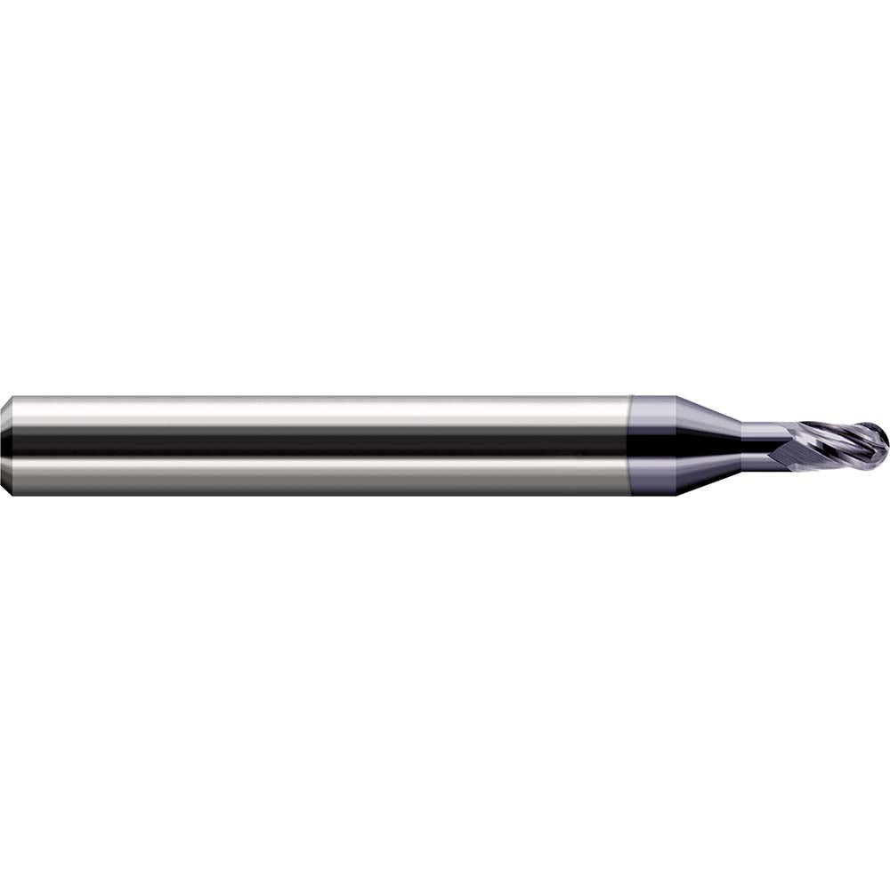 Harvey Tool 47931-C3 Ball End Mill 0.0310" Dia, 0.0460" LOC, 3 Flute, Solid Carbide