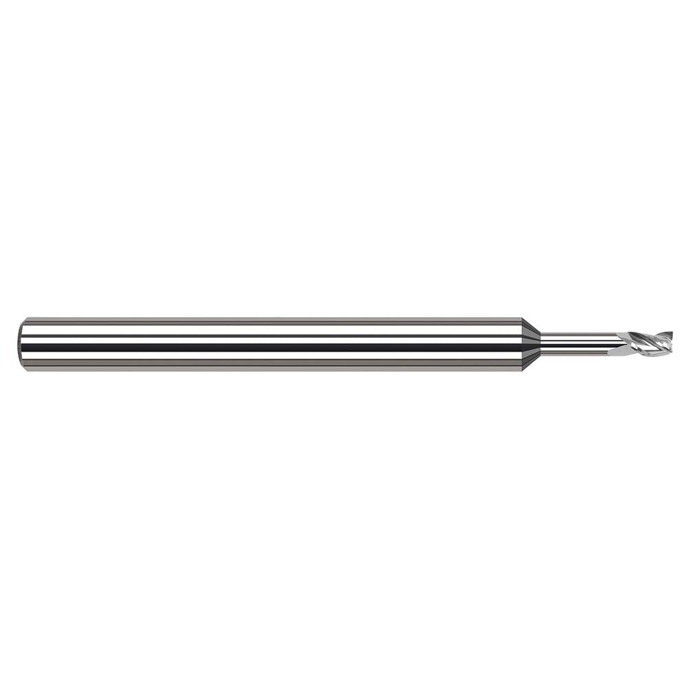 Harvey Tool 33231 Square End Mill 1/32" Dia, 3/64" LOC, 3 Flute, Solid Carbide