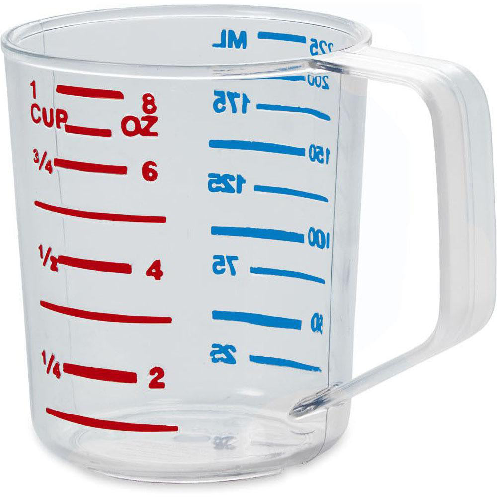 Rubbermaid FG321000CLR 0.25 Quart Polycarbonate Measuring Cup