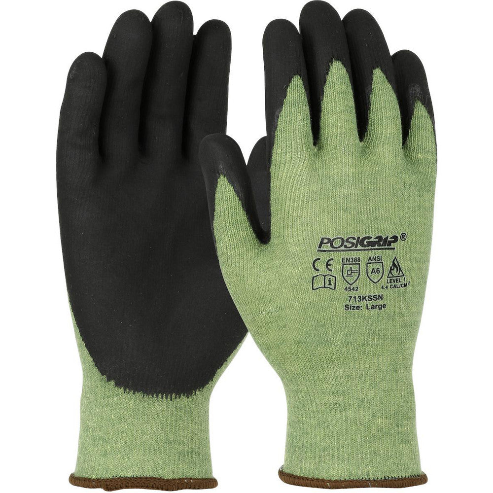 PIP 713KSSN/L Cut, Puncture & Abrasion-Resistant Gloves PosiGrip 713KSSN, Size Large, ANSI Cut A6, ANSI Puncture 3, Nitrile, Aramid & PolyKor