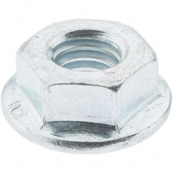 Value Collection 4580 M6, 14mm Flange Diam, 6mm High, 10mm Across Flats, Flange Nut