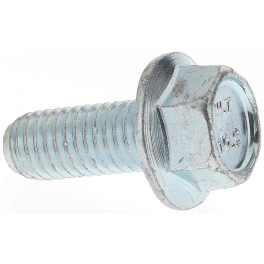 Fasteners 4560 Smooth Flange Bolt M8 x 1.25 Metric, 20 mm Length Under Head, Fully Threaded