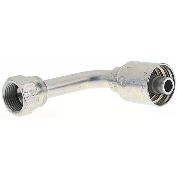 Parker 14143-10-8 Hydraulic Hose 90 &deg Elbow 0.5" ID, 8 mm, 7/8-14