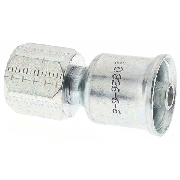 Parker 10826-6-6 Hydraulic Hose Straight Female SAE 45 &deg JIC Swivel Fitting 0.3125" ID, 5 mm, 5/8-18