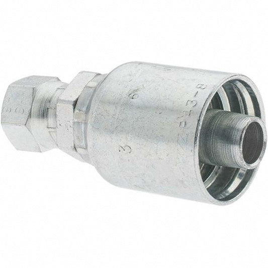 Parker 10643-6-8 Hydraulic Hose Straight Female JIC 37 &deg Swivel Fitting 0.5" ID, 8 mm, 9/16-18