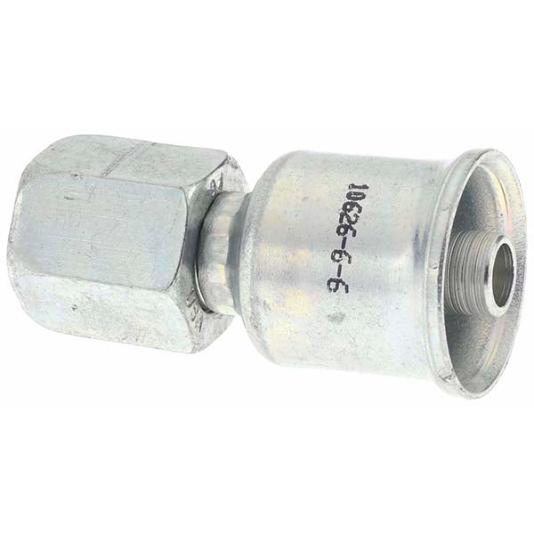 Parker 10626-6-6 Hydraulic Hose Female JIC 37 &deg Swivel Fitting 0.3125" ID, 5 mm, 9/16-18