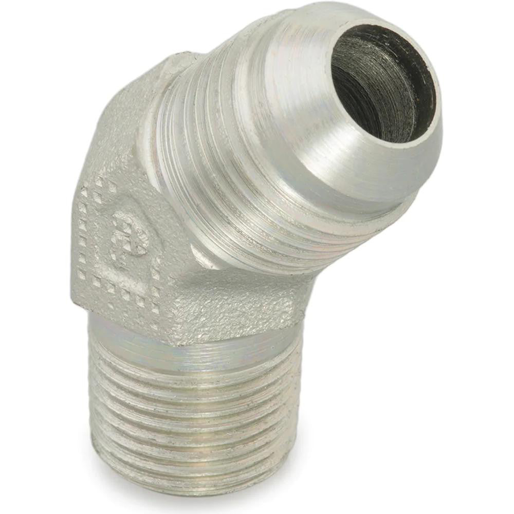 Parker KP17671 Steel Flared Tube 45 &deg Elbow 5/8" Tube OD, 1/2-14 Thread, 37 &deg Flared Angle