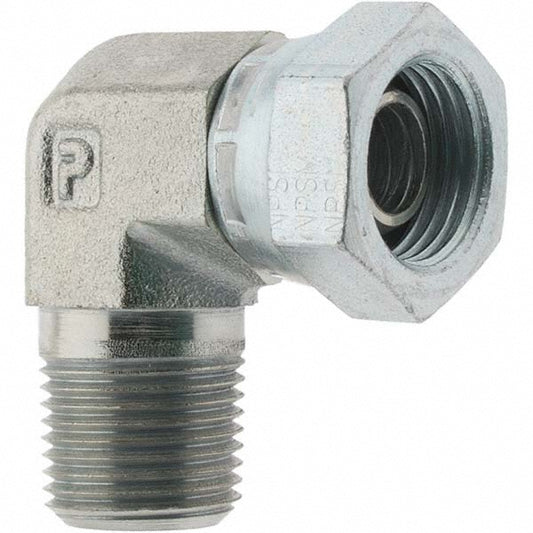 Parker KP61680 Hydraulic Hose Swivel Fitting 6 mm, 3/8-18, 6,000 psi