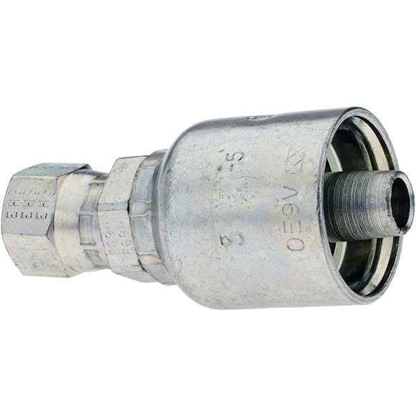 Parker KP46921 Hydraulic Hose Straight Female JIC 37 &deg Swivel Fitting 0.375" ID, 6 mm, 1/2-20