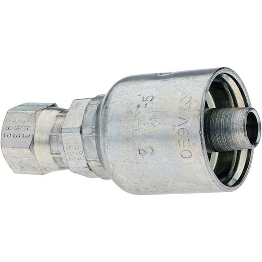 Parker KP46921 Hydraulic Hose Straight Female JIC 37 &deg Swivel Fitting 0.375" ID, 6 mm, 1/2-20