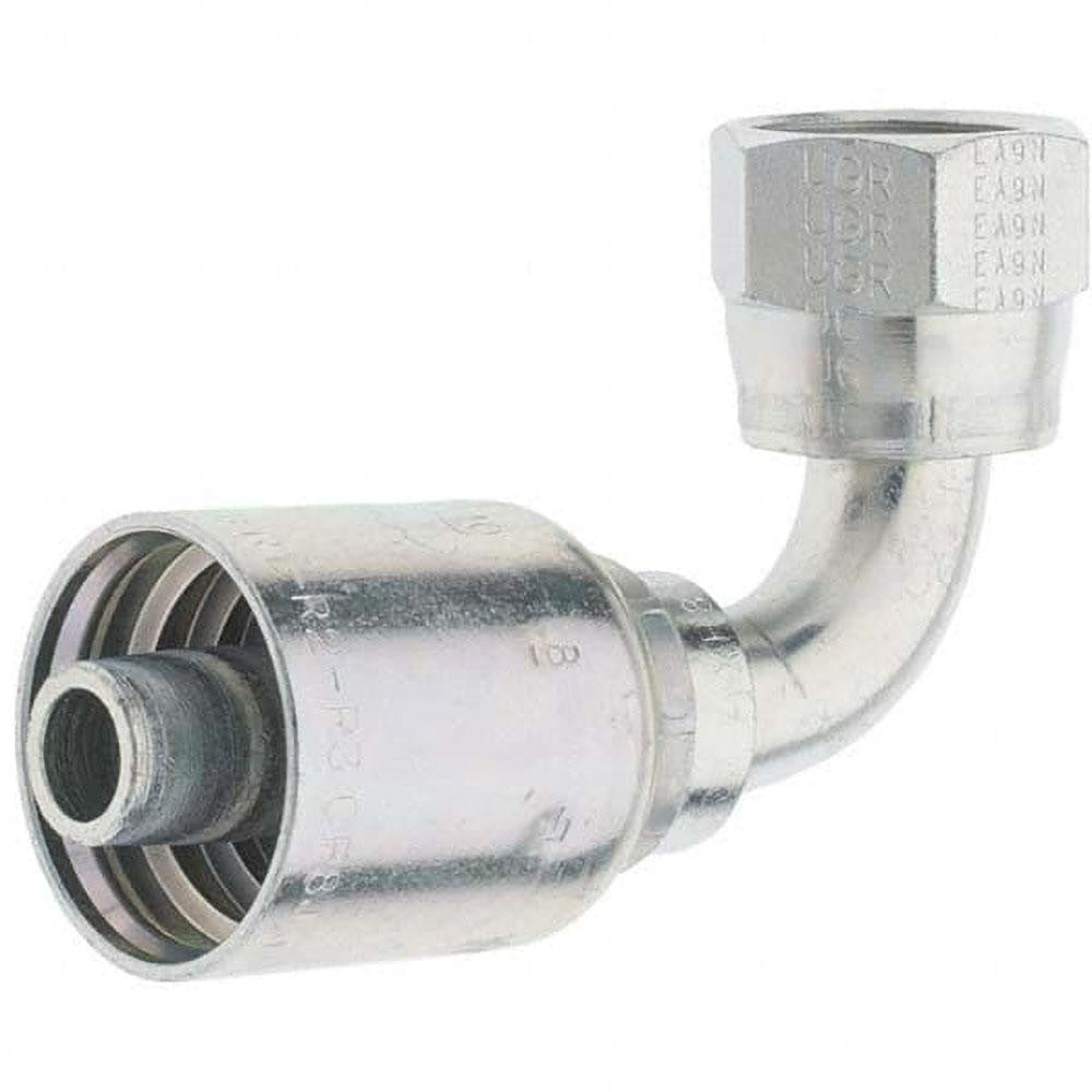 Parker KP46875 Hydraulic Hose Female JIC Swivel 90 &deg Elbow 0.5" ID, 8 mm, 1-1/16-12