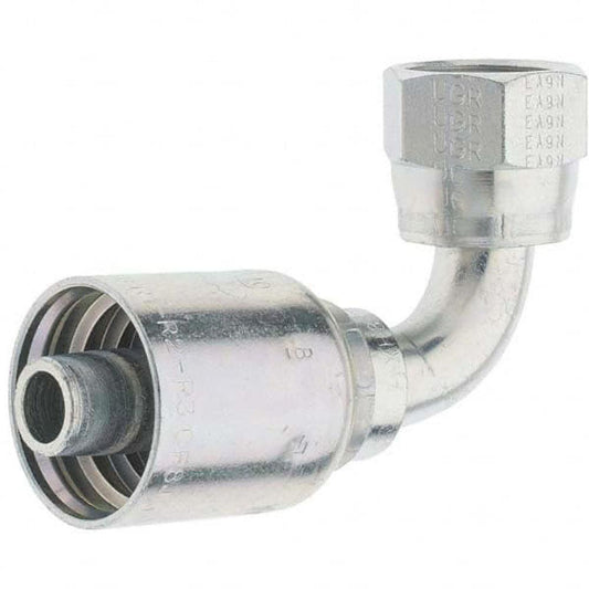 Parker KP46877 Hydraulic Hose Female JIC Swivel 90 &deg Elbow 0.625" ID, 10 mm, 1-1/16-12