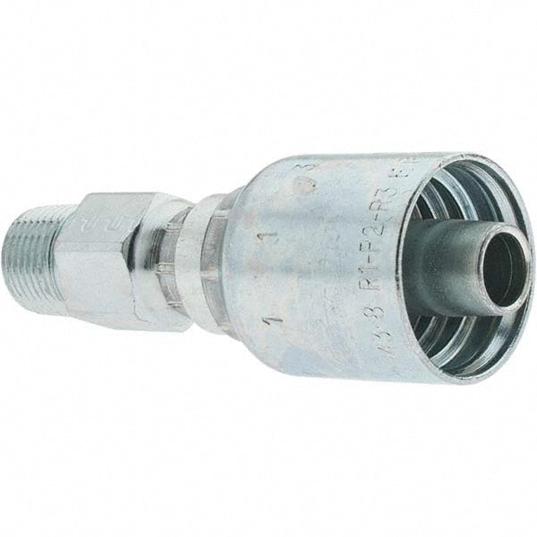 Parker KP46845 Hydraulic Hose Male NPT Swivel Fitting 0.5" ID, 8 mm, 3/8-18