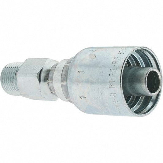 Parker KP46845 Hydraulic Hose Male NPT Swivel Fitting 0.5" ID, 8 mm, 3/8-18