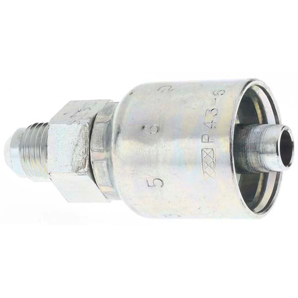 Parker KP46838 Hydraulic Hose Male SAE 37 &deg JIC Rigid Fitting 6 mm, 1/2-20