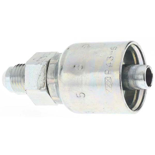 Parker KP46838 Hydraulic Hose Male SAE 37 &deg JIC Rigid Fitting 6 mm, 1/2-20