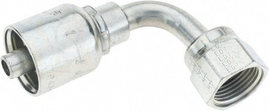 Parker BD-1J543-8-6-1 Hydraulic Hose Female Seal-Lok Swivel 90 &deg Elbow 0.375" ID, 6 mm, 1/2"