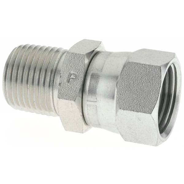 Parker KP24542 Steel Flared Tube Connector 5/8" Tube OD, 1/2-14 Thread, 37 &deg Flared Angle